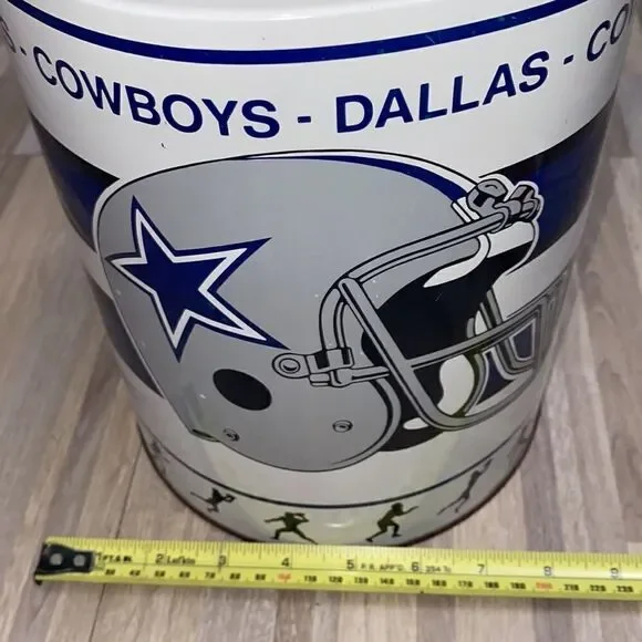 NFL Dallas Cowboy vintage t shirt single stitched vintage tin bucket man cave - Picture 4 of 16